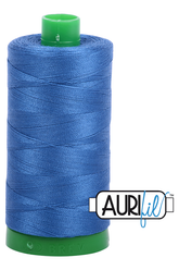 Aurifil Mako 40wt 2-ply Cotton 1000 m 1094 yd. spool - 2730 Delft Blue